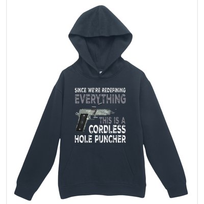 Since Were Redefining Everything This Is A Cordless Hole Urban Pullover Hoodie