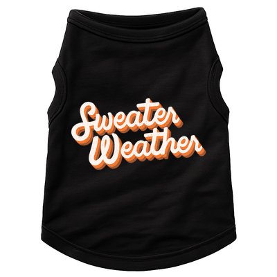 Sweater Weather Retro Doggie Tank