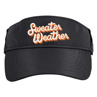 Sweater Weather Retro Adult Drive Performance Visor