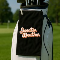 Sweater Weather Retro Golf Towel