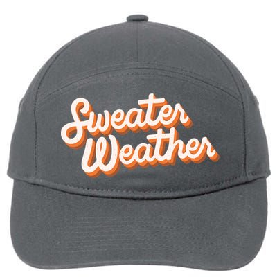 Sweater Weather Retro 7-Panel Snapback Hat