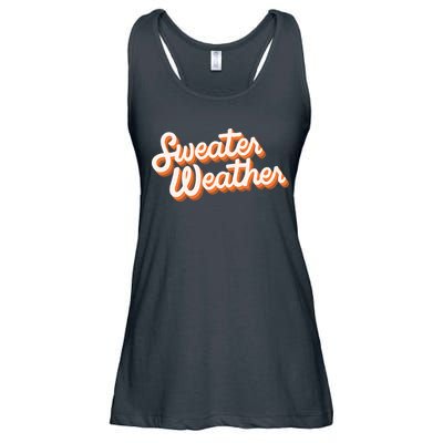 Sweater Weather Retro Ladies Essential Flowy Tank