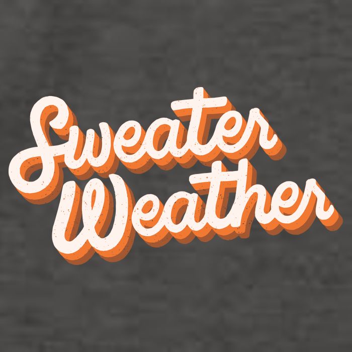 Sweater Weather Retro Vector Backpack