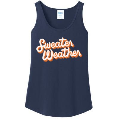 Sweater Weather Retro Ladies Essential Tank