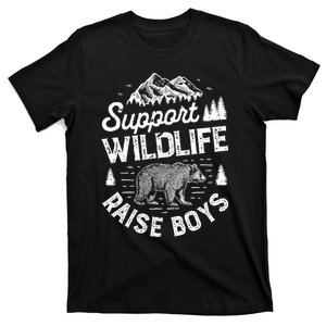 Support Wildlife Raise Mom Dad Mother Parents T-Shirt