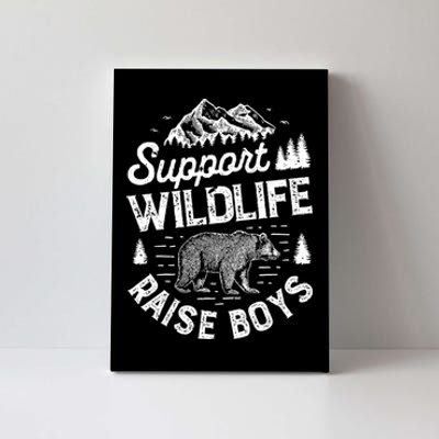 Support Wildlife Raise Mom Dad Mother Parents Canvas