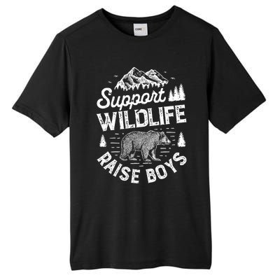 Support Wildlife Raise Mom Dad Mother Parents Tall Fusion ChromaSoft Performance T-Shirt