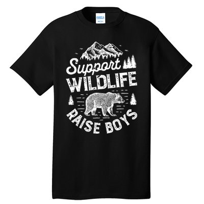 Support Wildlife Raise Mom Dad Mother Parents Tall T-Shirt