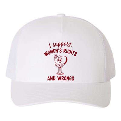 Support Women Rights And Wrongs Feminism Yupoong Adult 5-Panel Trucker Hat