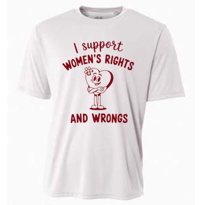 Support Women Rights And Wrongs Feminism Cooling Performance Crew T-Shirt