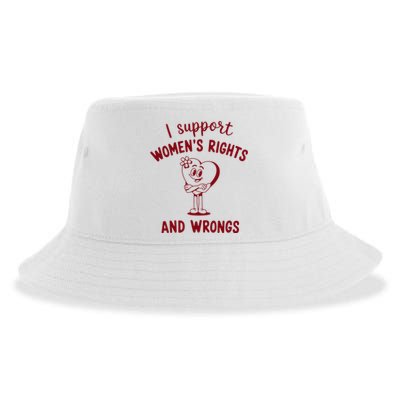 Support Women Rights And Wrongs Feminism Sustainable Bucket Hat