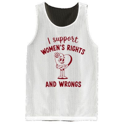 Support Women Rights And Wrongs Feminism Mesh Reversible Basketball Jersey Tank