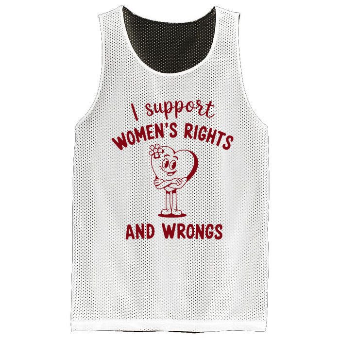 Support Women Rights And Wrongs Feminism Mesh Reversible Basketball Jersey Tank