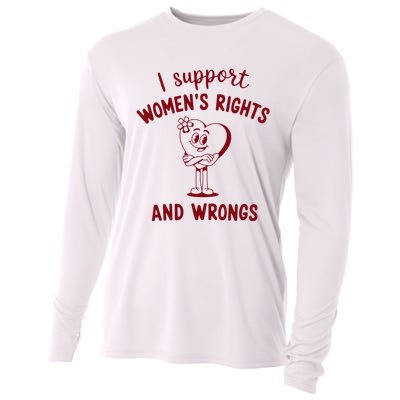 Support Women Rights And Wrongs Feminism Cooling Performance Long Sleeve Crew