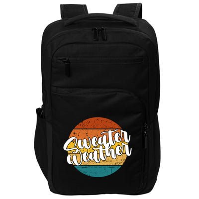 Sweater Weather Retro Vintage Fall Impact Tech Backpack