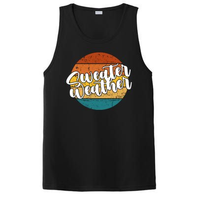 Sweater Weather Retro Vintage Fall PosiCharge Competitor Tank