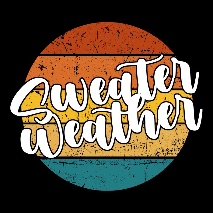 Sweater Weather Retro Vintage Fall Visor