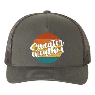 Sweater Weather Retro Vintage Fall Yupoong Adult 5-Panel Trucker Hat