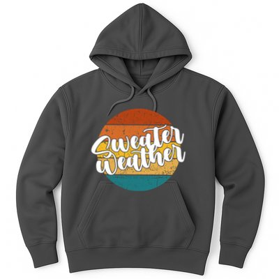 Sweater Weather Retro Vintage Fall Hoodie