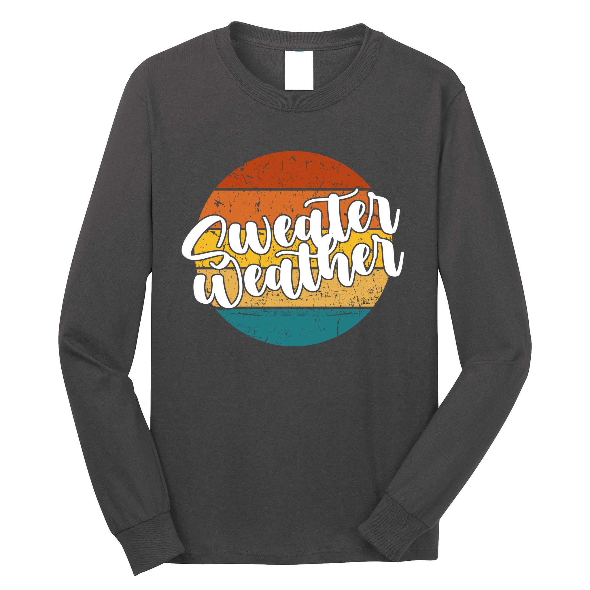 Sweater Weather Retro Vintage Fall Long Sleeve Shirt