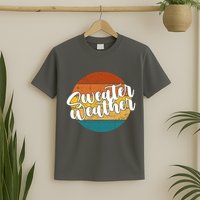 Sweater Weather Retro Vintage Fall T-Shirt
