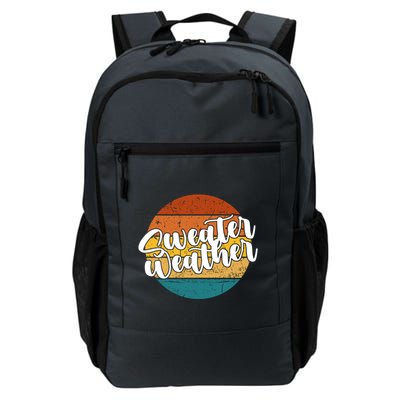 Sweater Weather Retro Vintage Fall Backpack