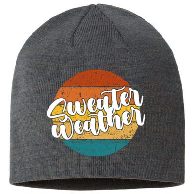 Sweater Weather Retro Vintage Fall Sustainable Beanie