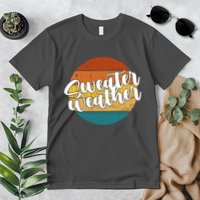 Sweater Weather Retro Vintage Fall Premium T-Shirt
