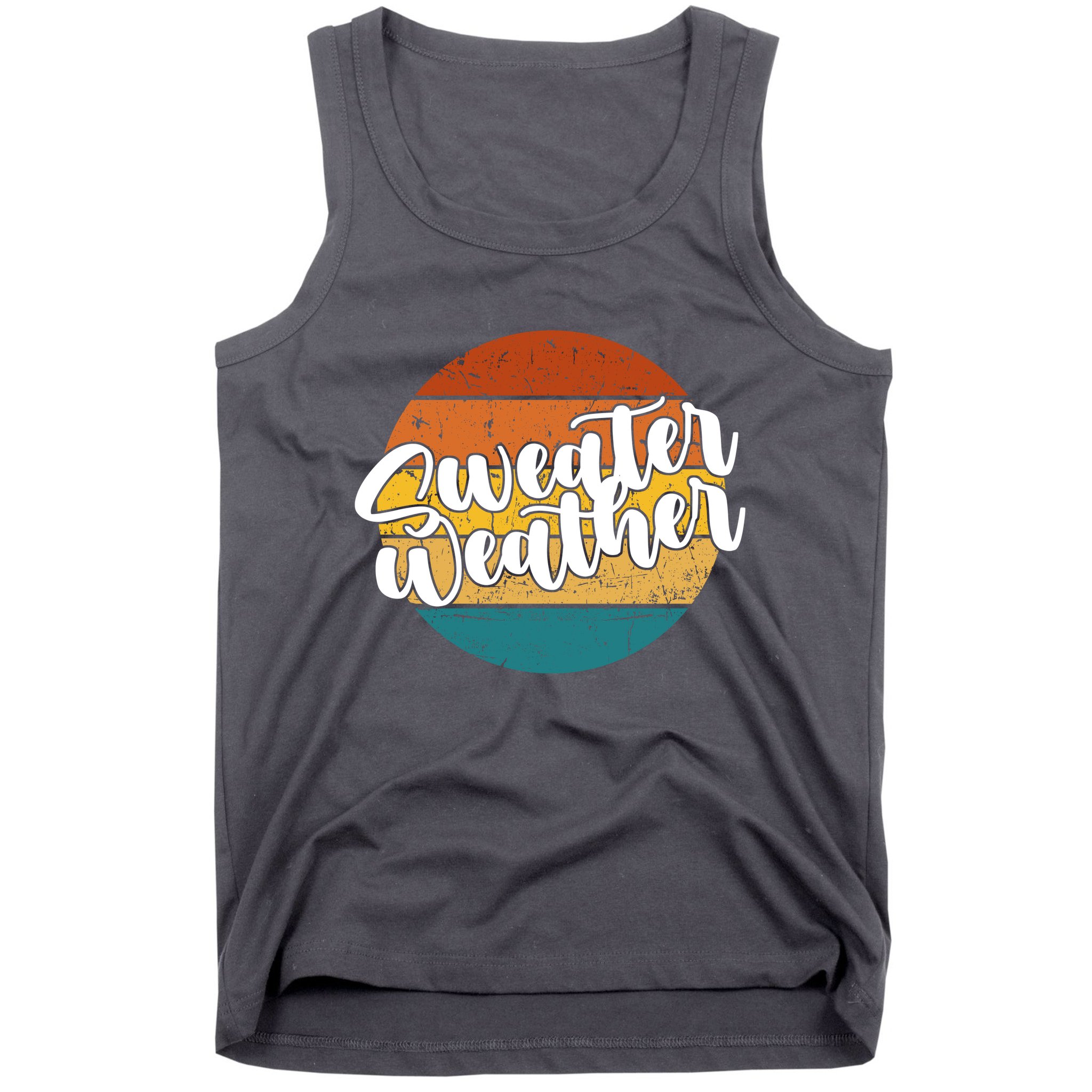 Sweater Weather Retro Vintage Fall Tank Top