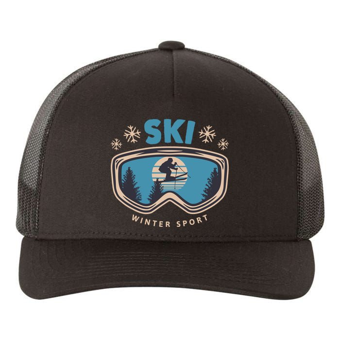 Ski Winter Sport Yupoong Adult 5-Panel Trucker Hat