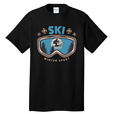 Ski Winter Sport Tall T-Shirt