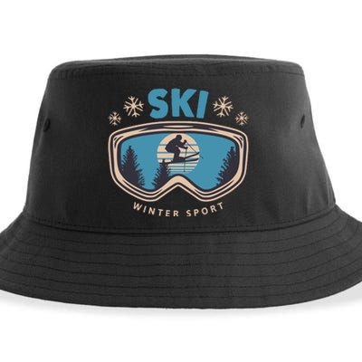 Ski Winter Sport Sustainable Bucket Hat