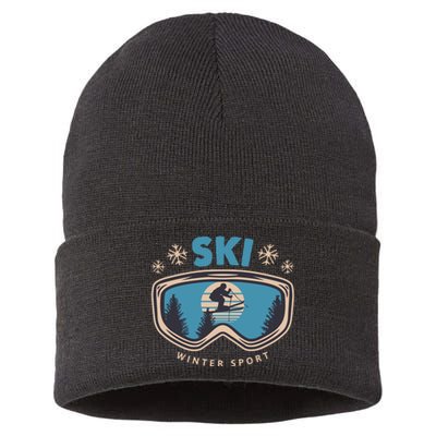 Ski Winter Sport Sustainable Knit Beanie