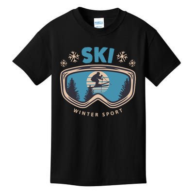 Ski Winter Sport Kids T-Shirt