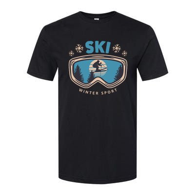 Ski Winter Sport Softstyle® CVC T-Shirt