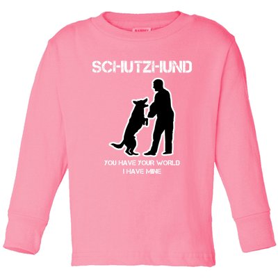 Schutzhund World Toddler Long Sleeve Shirt