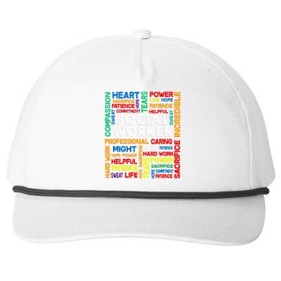 Social Worker School Social Worker Snapback Five-Panel Rope Hat