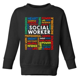 Social Worker School Social Worker Toddler Sweatshirt