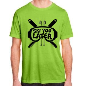 Skiing Winter Sports Gift Skier Ski Mountains Skiing Great Gift Adult ChromaSoft Performance T-Shirt