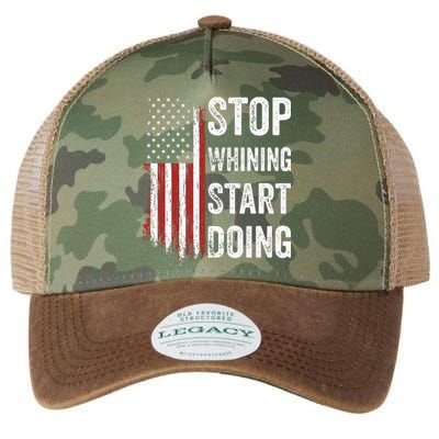 Stop Whining Start Doing Motivational Workout Motivation Legacy Tie Dye Trucker Hat