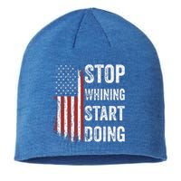 Stop Whining Start Doing Motivational Workout Motivation Sustainable Beanie