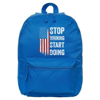Stop Whining Start Doing Motivational Workout Motivation 16 in Basic Backpack