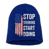 Stop Whining Start Doing Motivational Workout Motivation Short Acrylic Beanie