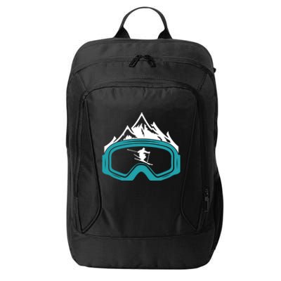 Skiing Winter Sports Gift Skier Ski Mountains Skiing Gift City Backpack