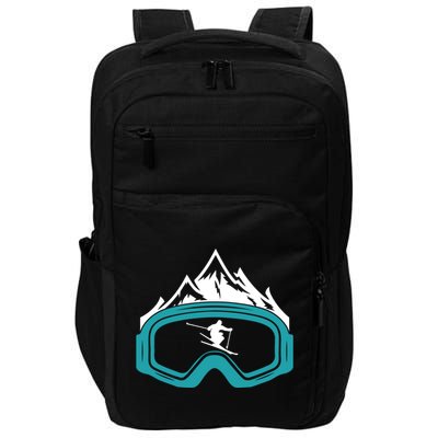 Skiing Winter Sports Gift Skier Ski Mountains Skiing Gift Impact Tech Backpack