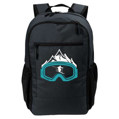 Skiing Winter Sports Gift Skier Ski Mountains Skiing Gift Daily Commute Backpack