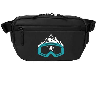 Skiing Winter Sports Gift Skier Ski Mountains Skiing Gift Crossbody Pack