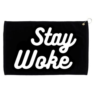 Stay Woke Grommeted Golf Towel