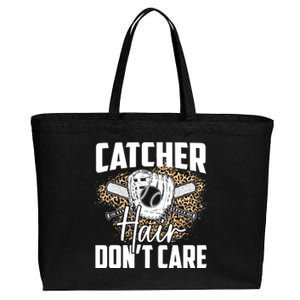 Softball Women Softball Player Softball Catcher Cotton Canvas Jumbo Tote