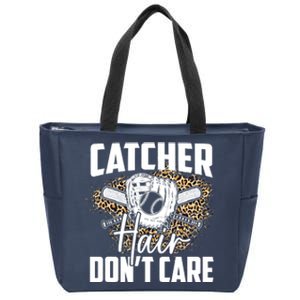 Softball Women Softball Player Softball Catcher Zip Tote Bag